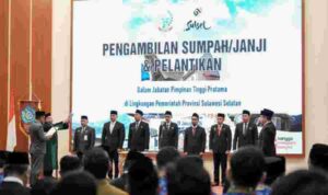 Terapkan Manajemen Talenta, Gubernur Sulsel Lantik 7 Pejabat Eselon II