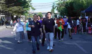 Antusias Warga Makassar Sambut Taruna Ikrar Car Free Day Boulevard , BPOM sosialisasi Pangan Aman